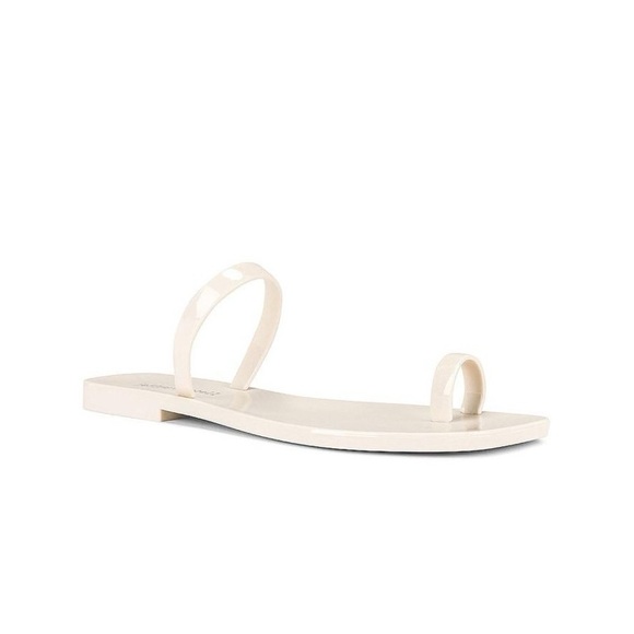 Jeffrey Campbell Shoes - Jeffrey Campbell Darby Jelly Sandal Slide - ivory toe ring size 9